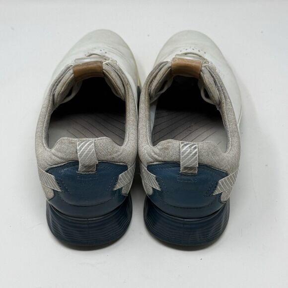 ECCO S Three GoreTex Golf Shoes Mens 10 - 10.5 EU 44 White Leather Spikeless main image 4